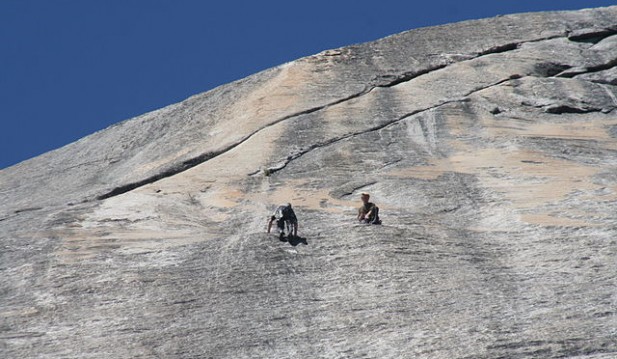 Rock Climbers In Yosemite National Park