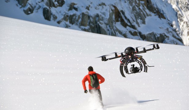 Drone at Chamonix