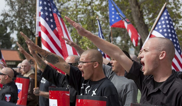 Neo Nazi Rally in Claremont, Cali.