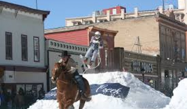Equestrian Skijoring