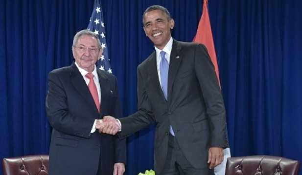 U.S. President Barack Obama and Cuban President Raul Castro