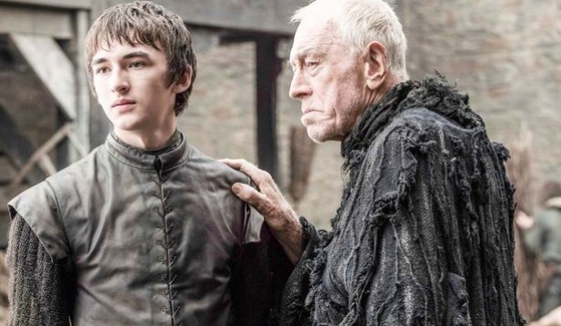Isaac Hempstead-Wright and Max von Sydow in 