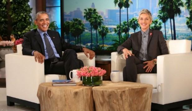 President Obama and Ellen DeGeneres 