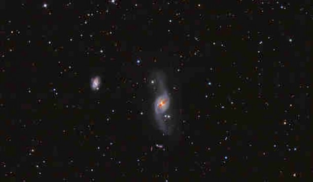NGC 3718 galaxy in the constellation Ursa Major