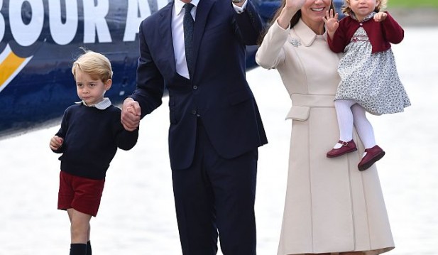 Prince William, Duke of Cambridge, Prince George of Cambridge, Catherine, Duchess of Cambridge and Princess Charlotte 
