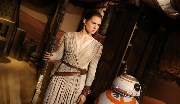 Daisy Ridley's Wax Figure Character Rey From 'Star Wars: The Force Awakens'
