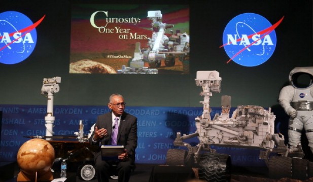 NASA Administrator Charles Bolden Speaks At Event Marking Anniversary Of Mars Curiosity Rover