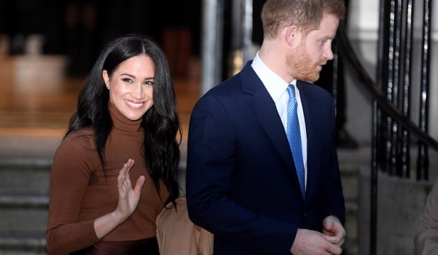  Prince Harry and his wife Meghan 