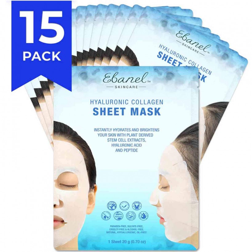 Ebanel Skincare Hyaluronic Collagen Sheet Mask