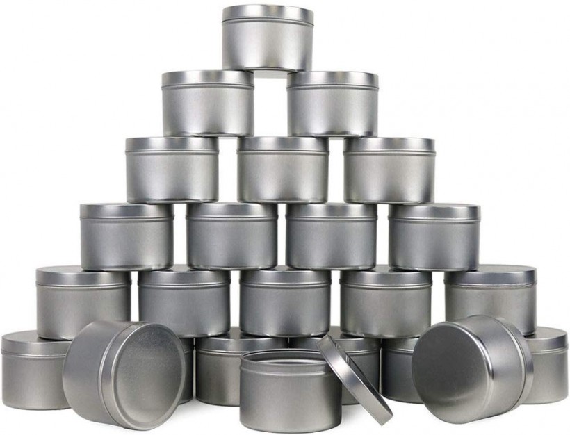5.EricX Light Candle Tin 24 Piece, 8 oz, for Candle Making