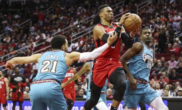NBA News: Grizzlies Bullied by Rockets' 'Small Ball' Line-up, Westbrook and Harden Scores 63 ...