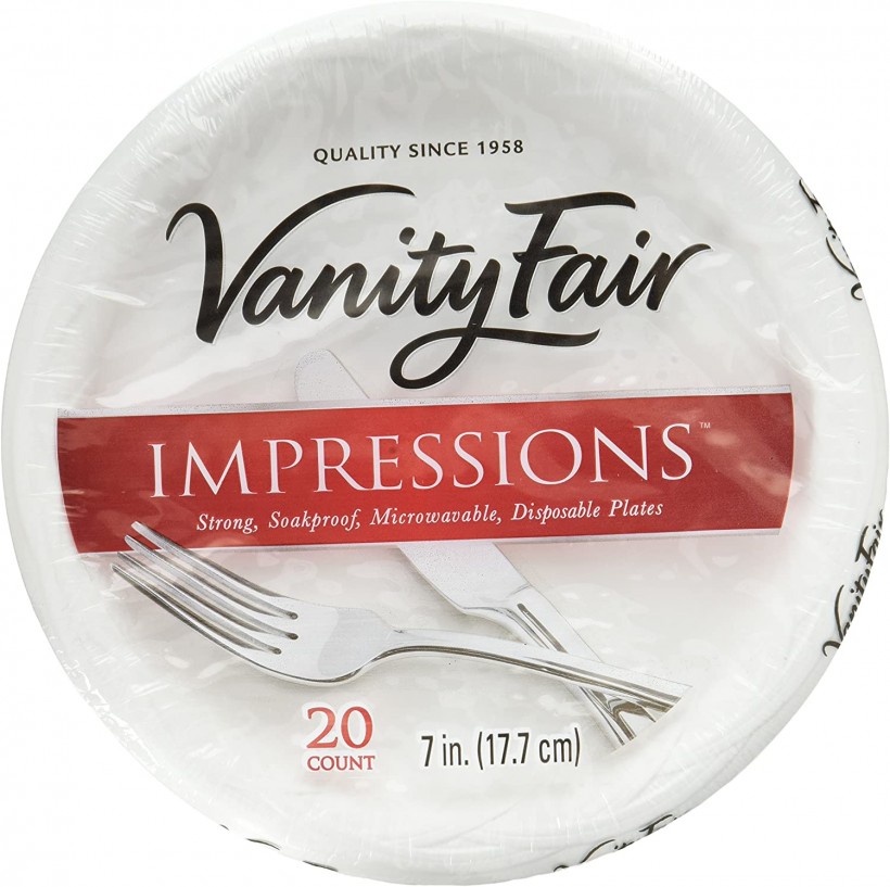Vanity Fair Impressions Disposable Dessert Plates