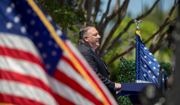 Secretary Of State Pompeo Delivers Speech On China At The Richard Nixon Presidential Library