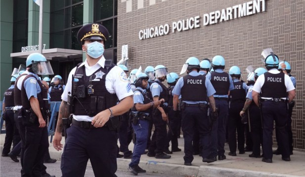 Chicago Residents Hold March Calling For Defunding Of Police