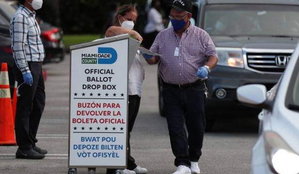 Florida Primary Ballots Are Tabulated At Miami-Dade Election Headquarters