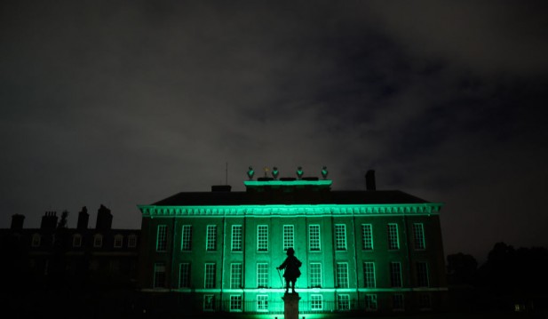 London Landmarks Lit Green For Grenfell Fire Anniversary