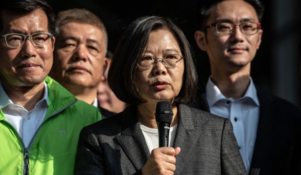 President Tsai Ing-wen Casts Vote in Taiwanese Election