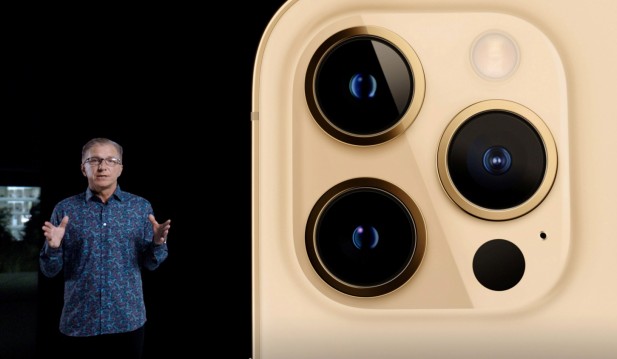 Apple’s senior vice president of Worldwide Marketing Greg “Joz” Joswiak unveils the all-new iPhone 12 Pro in Cupertino