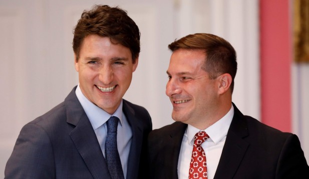 Marco Mendicino poses with Canada's Prime Minister Justin Trudeau.