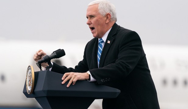 Vice President Pence Campaigns In Georgia For Senate Runoff Election