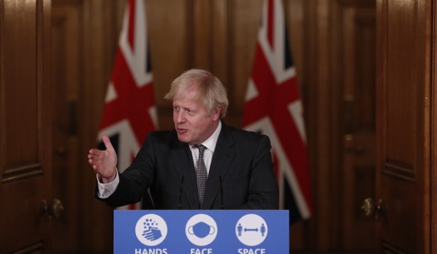 Boris Johnson Hosts Virtual Press Conference Announcing Reviewed Coronavirus Tier Restrictions