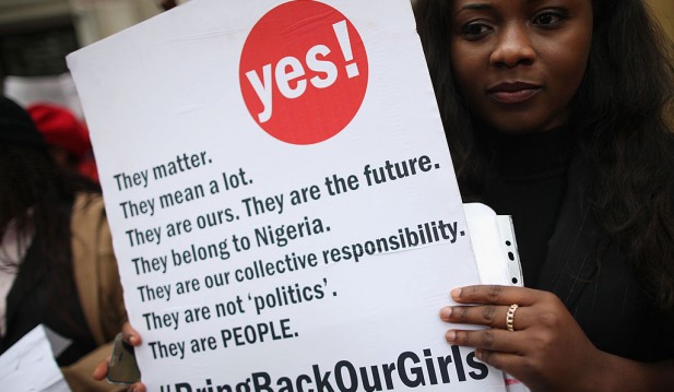 London Protest Against The Kidnapping Of More Than 200 Nigerian Girls