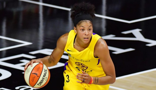 WNBA's Candace Parker Schools NBA Legend Shaquille O'Neal