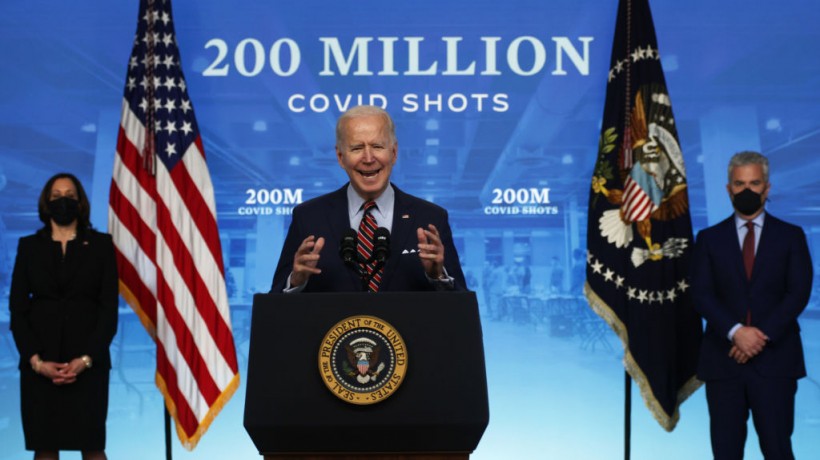 Biden Hails as US Achieves Giving 200 Million COVID-19 Vaccine Doses