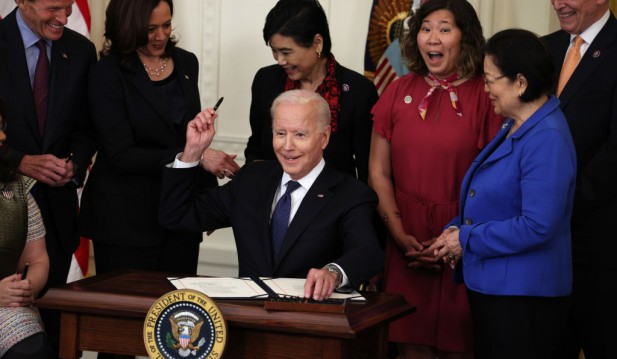 President Joe Biden Signs Anti-Asian Hate Crimes Bill Into Law; Denounces Racial Discrimination