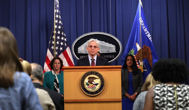 Attorney General Merrick Garland Holds News Conference On Voting Rights Enforcement Action