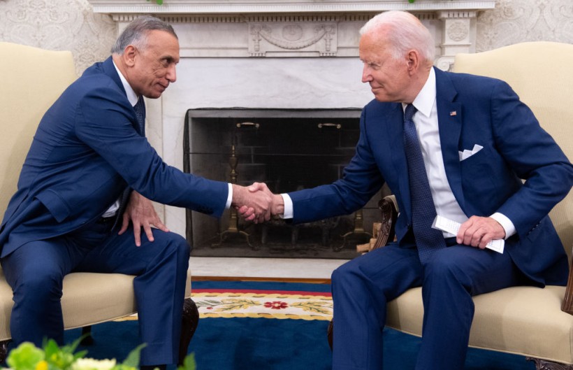 President Joe Biden and Iraqi Prime Minister Mustafa Al-Kadhimi