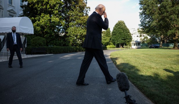 President Biden Departs White House For Weekend At Camp David