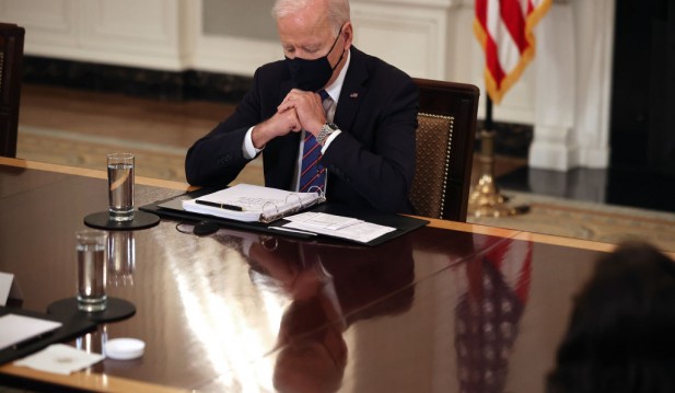President Biden And Vice President Harris Meet With Cabinet Members And Immigration Advisors