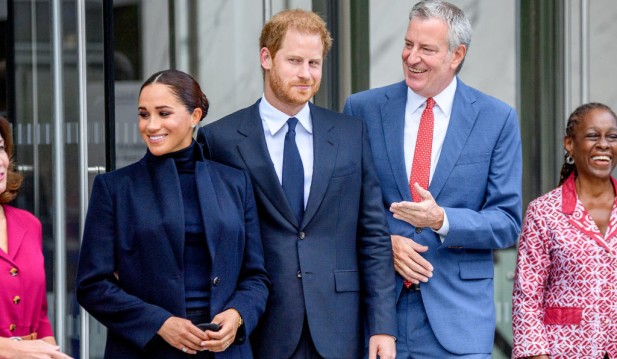 The Duke And Duchess Of Sussex Visit One World Observatory With NYC Mayor Bill De Blasio
