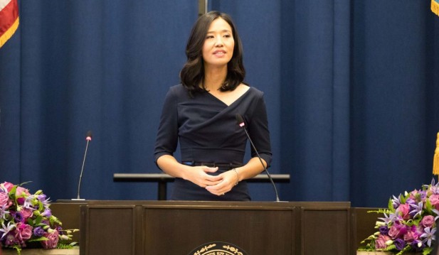 Michelle Wu Sworn-In As New Boston Mayor