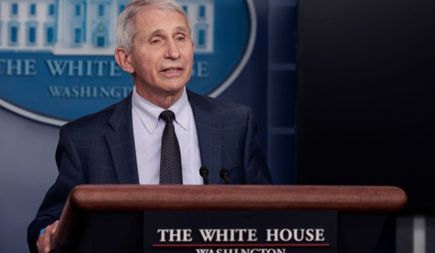 Jen Psaki Is Joined By Dr. Fauci For White House Press Briefing