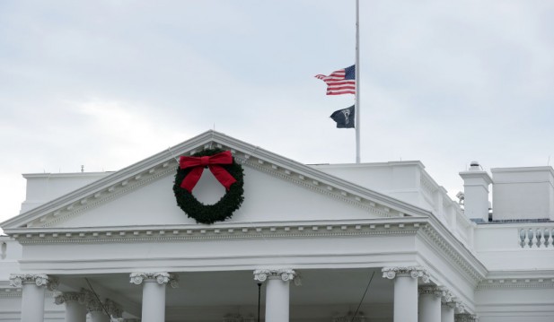 Flags Lowered To Half-Staff To Honor Bob Dole