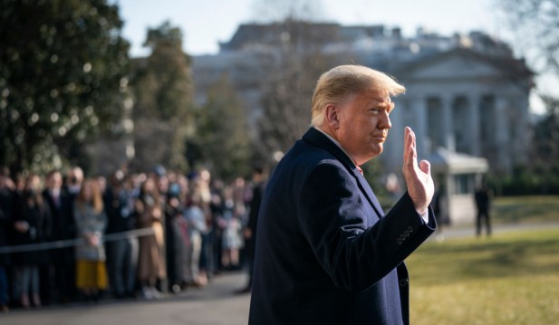 President Trump Departs White House For Border Visit