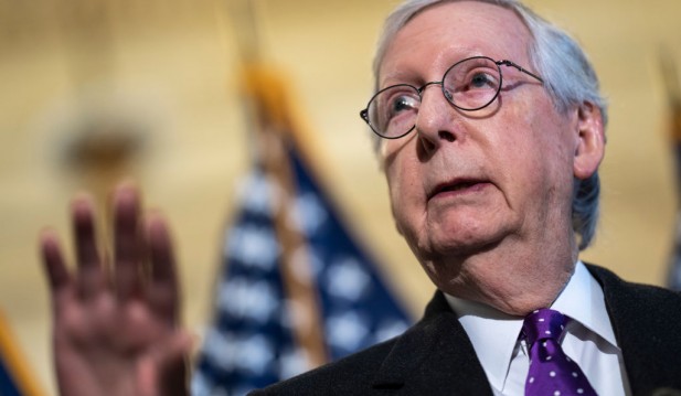 McConnell, Trump Butt Heads as Minority Leader Plans To Block Former President's Primaries