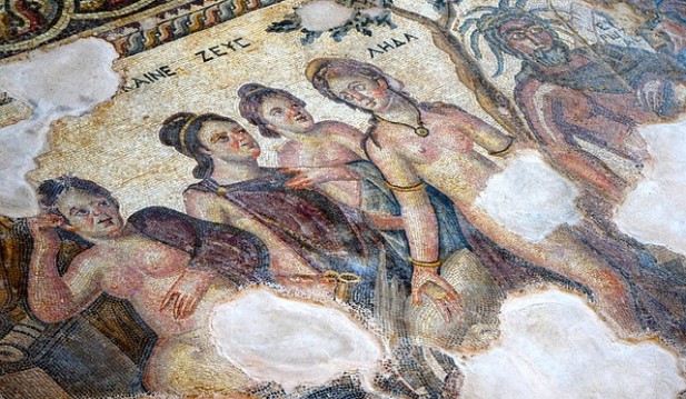 1,600-Year-Old-Mosaic Showing Hercules with Neptune Unexpected Discovered by Archeologists Underneath Renovated Building