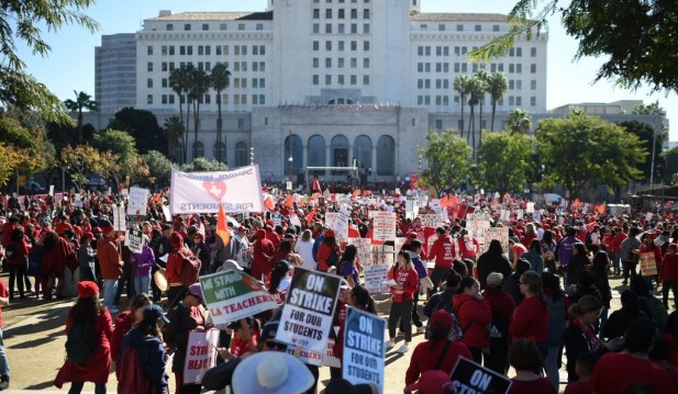 Los Angeles Schools Shut Down as School Workers Begin 3-Day Strike