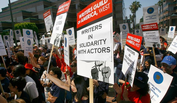 Screen Actors Guild Holds Labor Rally In Los Angeles