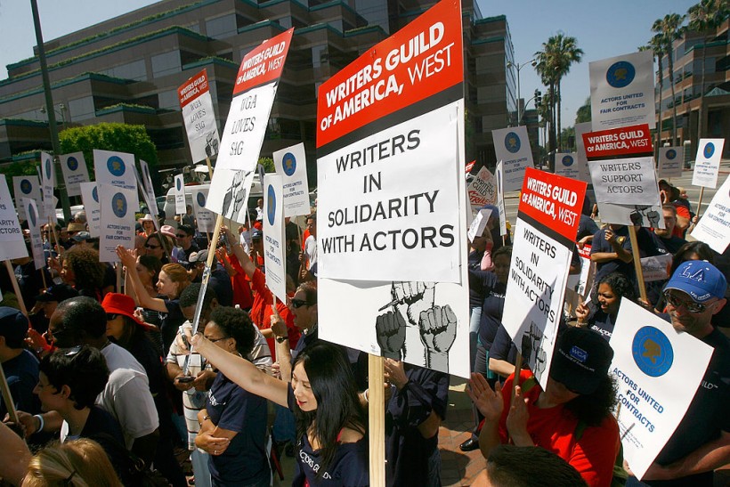 Screen Actors Guild Holds Labor Rally In Los Angeles