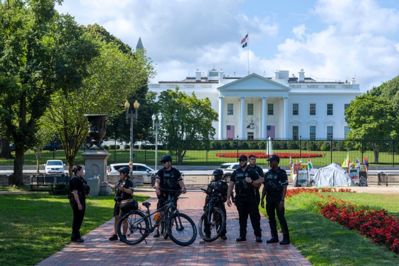 Climate Activists Protest Outside The White House On Independence Day