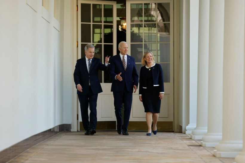 President Biden Welcomes Sweden's Prime Minister Magdalena Andersson And Finland's President Sauli Niinisto To The White House