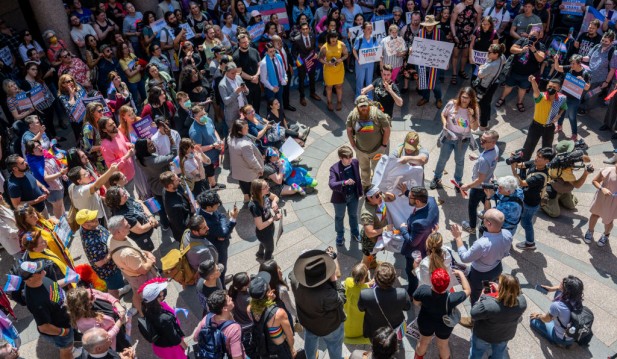 Activists Rally Against Proposed Texas Bills That Would Limit Healthcare To Transgender Youth