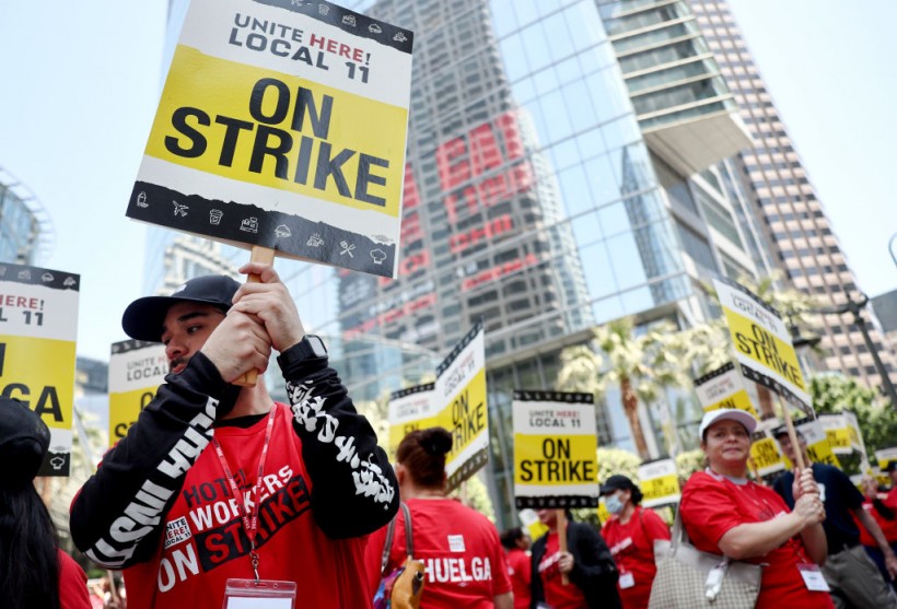 Southern California Hotel Workers Strike For Higher Wages