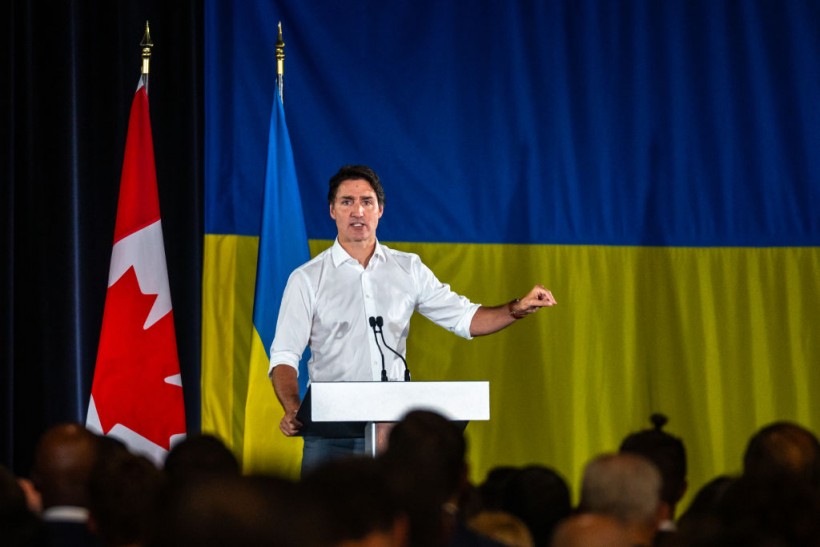 Justin Trudeau Blames 'MAGA Influence' for Sinking Ukraine Support in Canada
