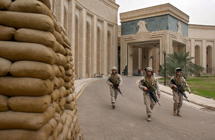 Marines Secure U.S. Embassy In Baghdad
