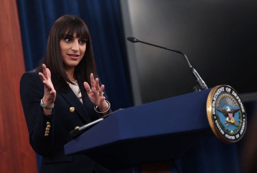 Defense Department Deputy Spokesperson Sabrina Singh Holds Briefing At The Pentagon